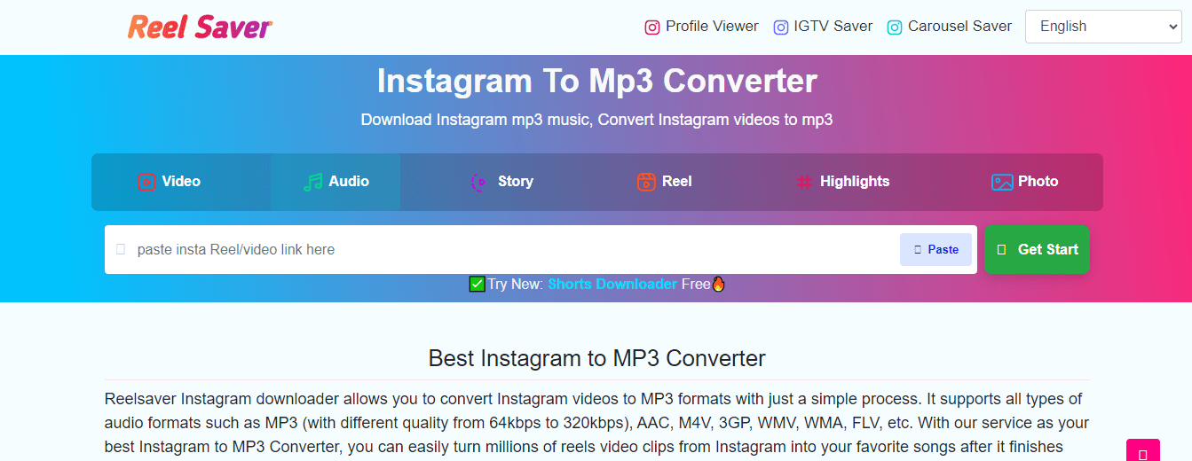 instagram videos to mp3