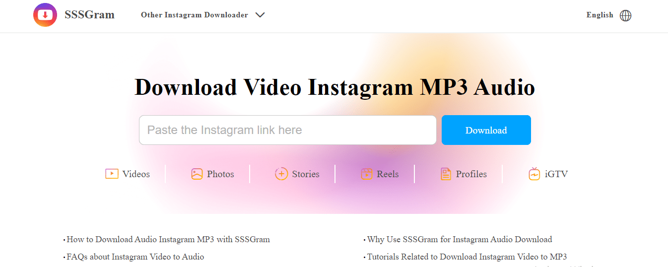 instagram videos to mp3