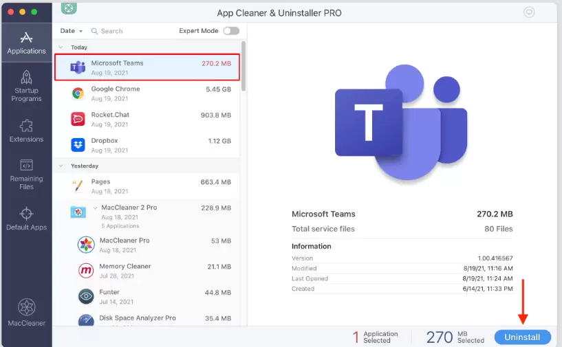 uninstall microsoft teams